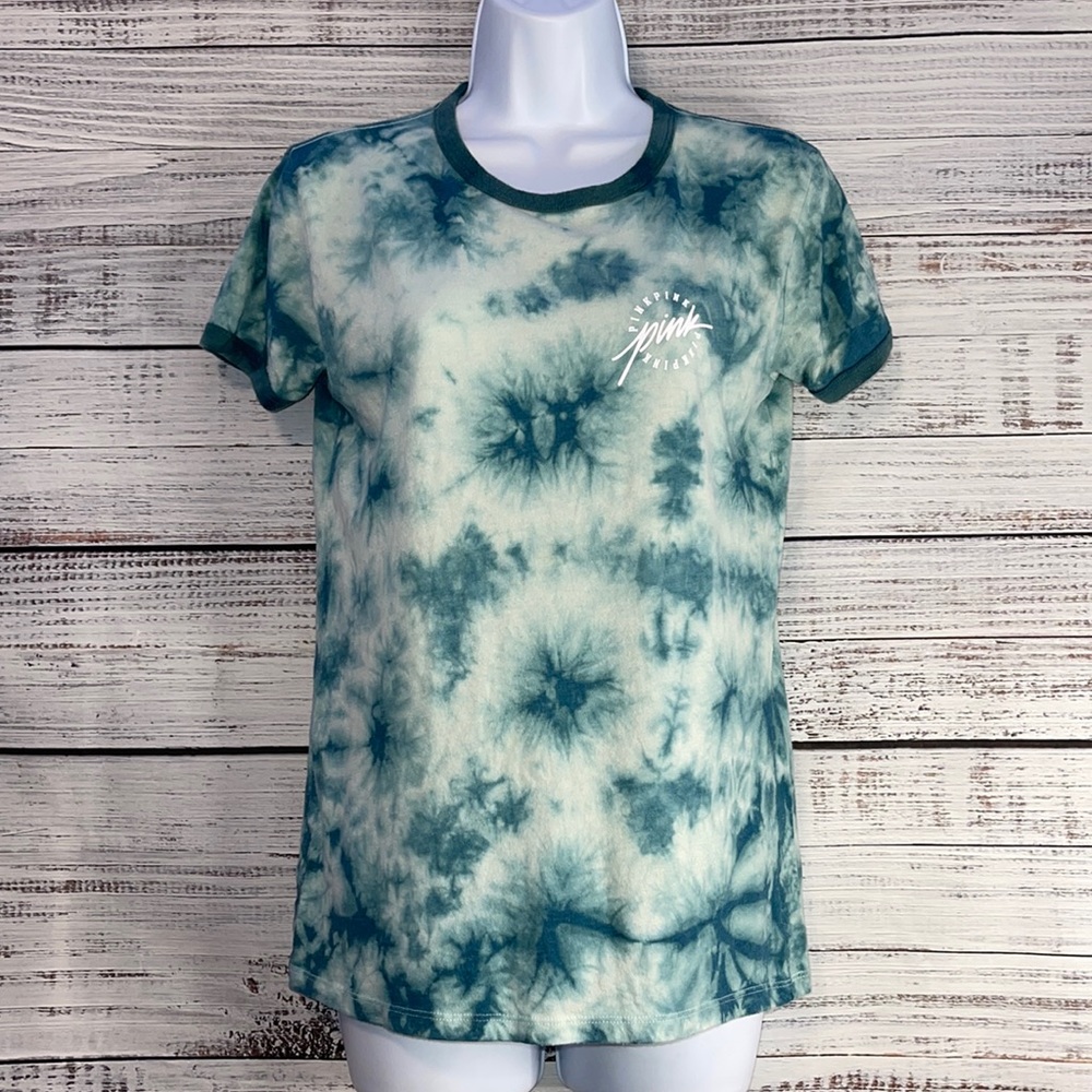 🔥 SALE PINK Green Tie Dye Tshirt | Size XS